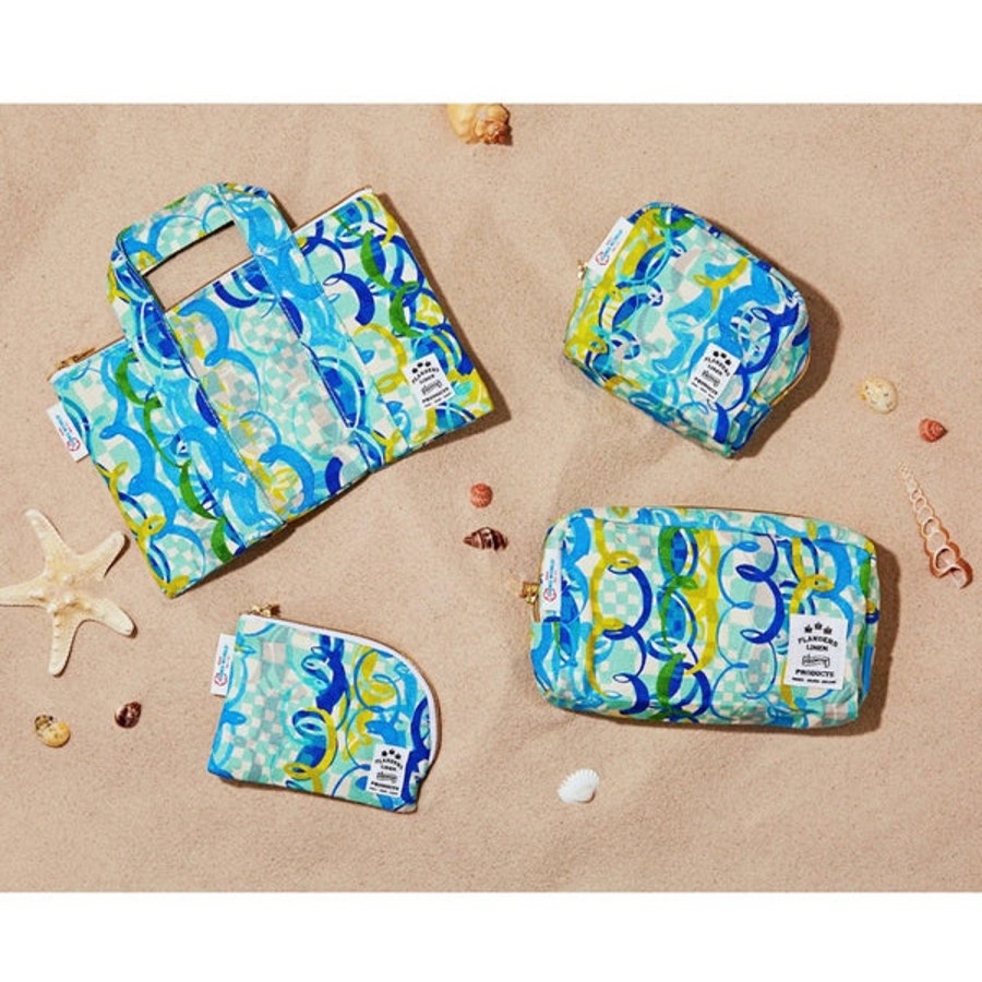 Women Jams World Pouches, Totes, & Bags | Flanders Box Pouch - Ocean Party