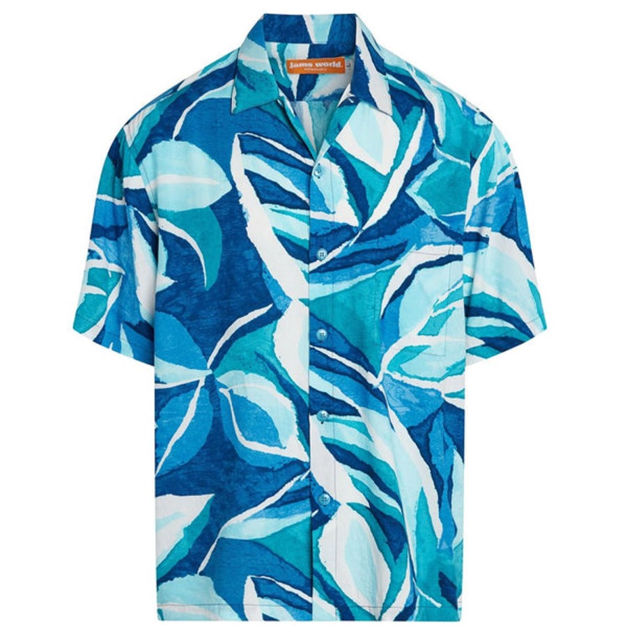 Men Jams World Retro Rayon Shirts | Men'S Retro Shirt - Bay Leaf