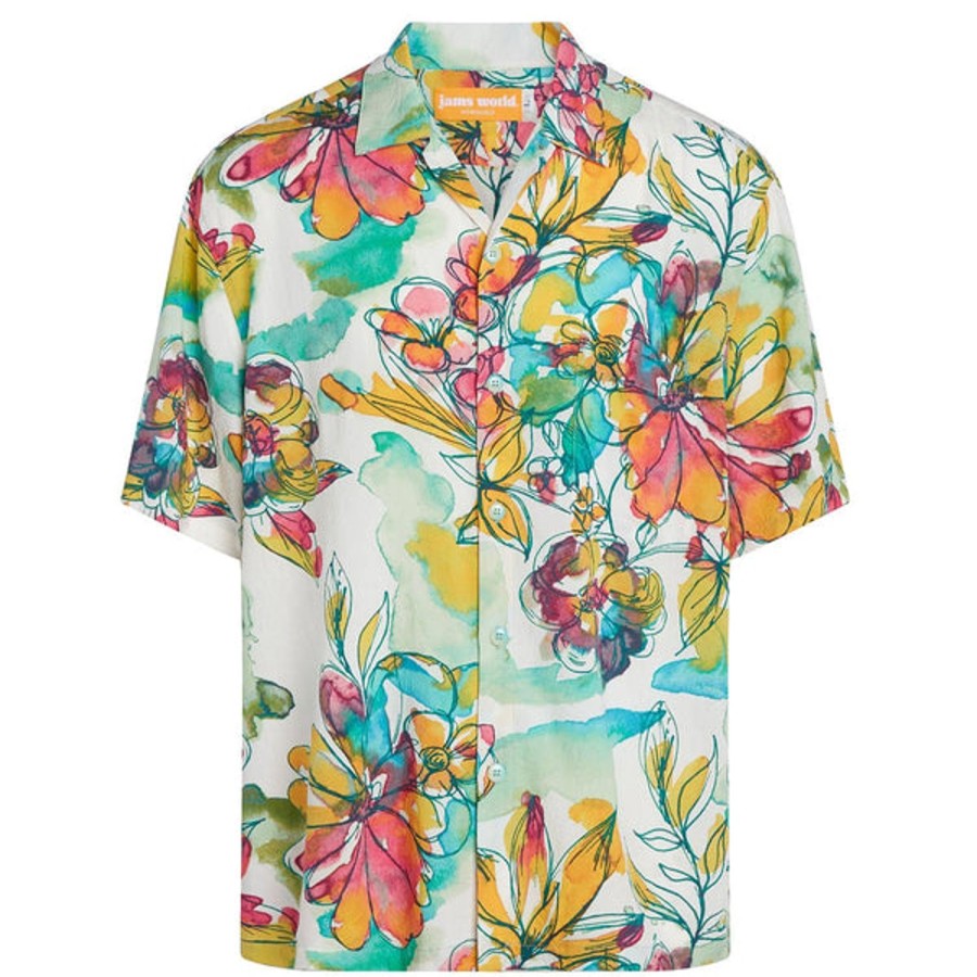 Men Jams World Retro Rayon Shirts | Men'S Retro Shirt - Peridot