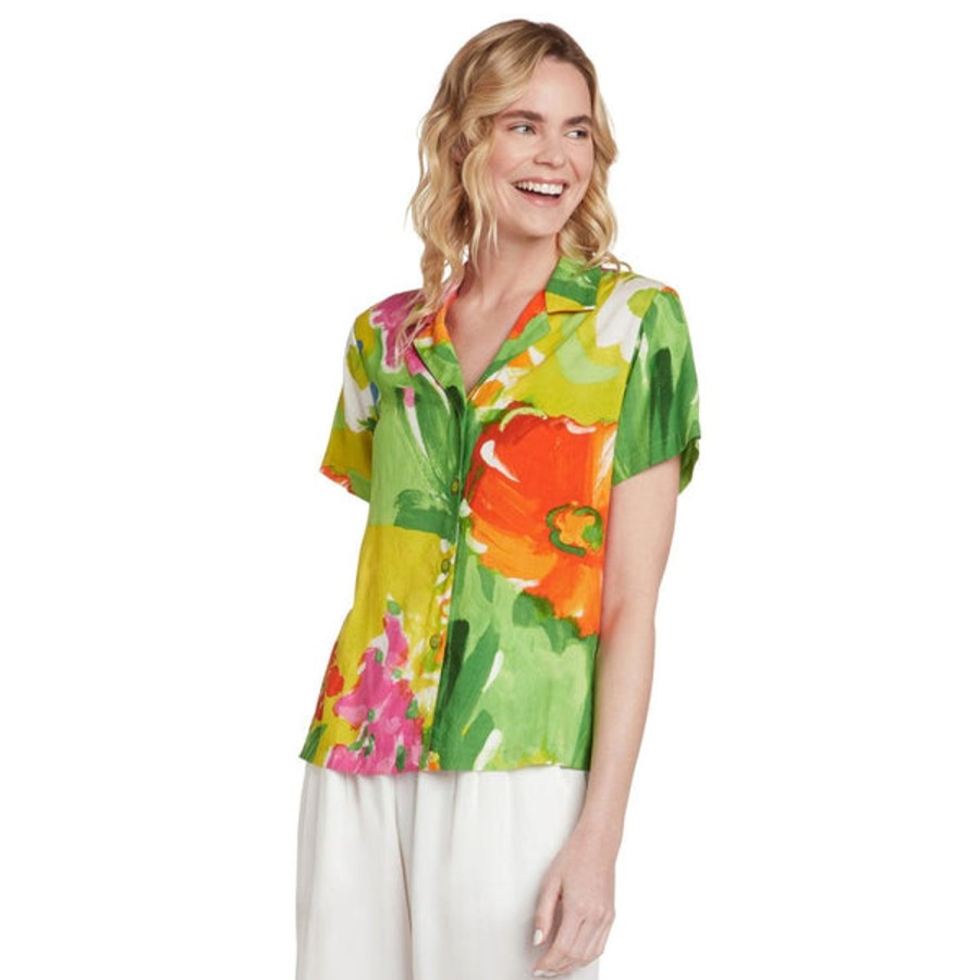 Women Jams World Print Top | Print Top - Valley View