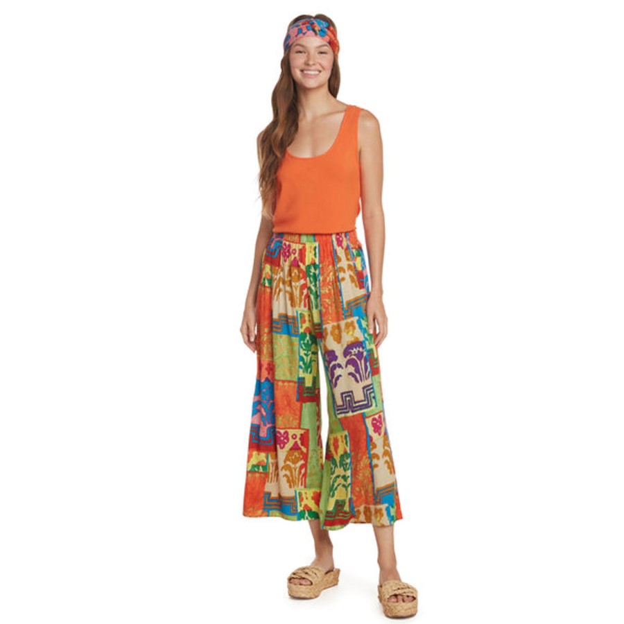 Women Jams World Pants | Wide Leg Crop - Taj