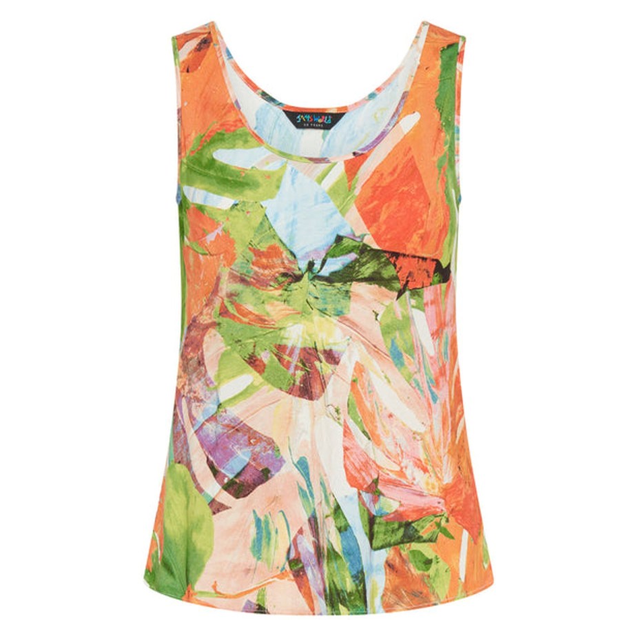 Women Jams World Tank Top | Akala (Pink) Print Tank - Monstera