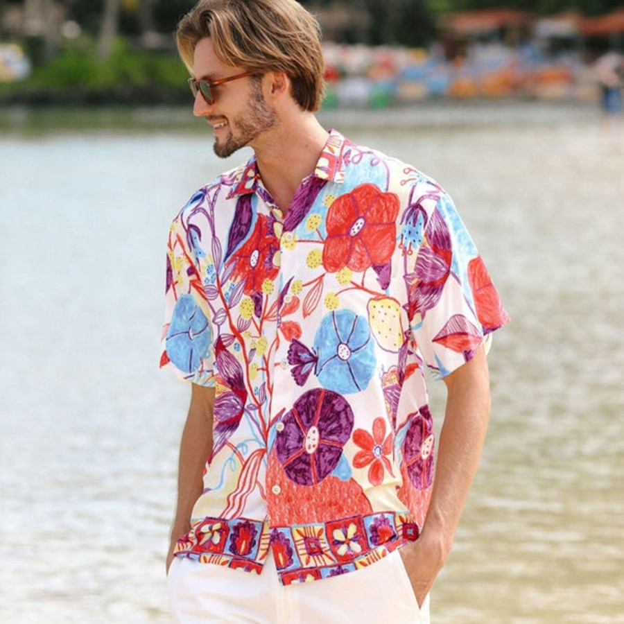 Men Jams World Retro Rayon Shirts | Men'S Retro Shirt - Trinity