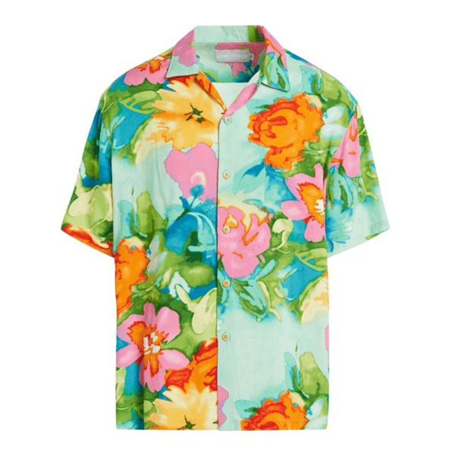 Men Jams World Retro Rayon Shirts | Men'S Retro Shirt - Parisian Garden