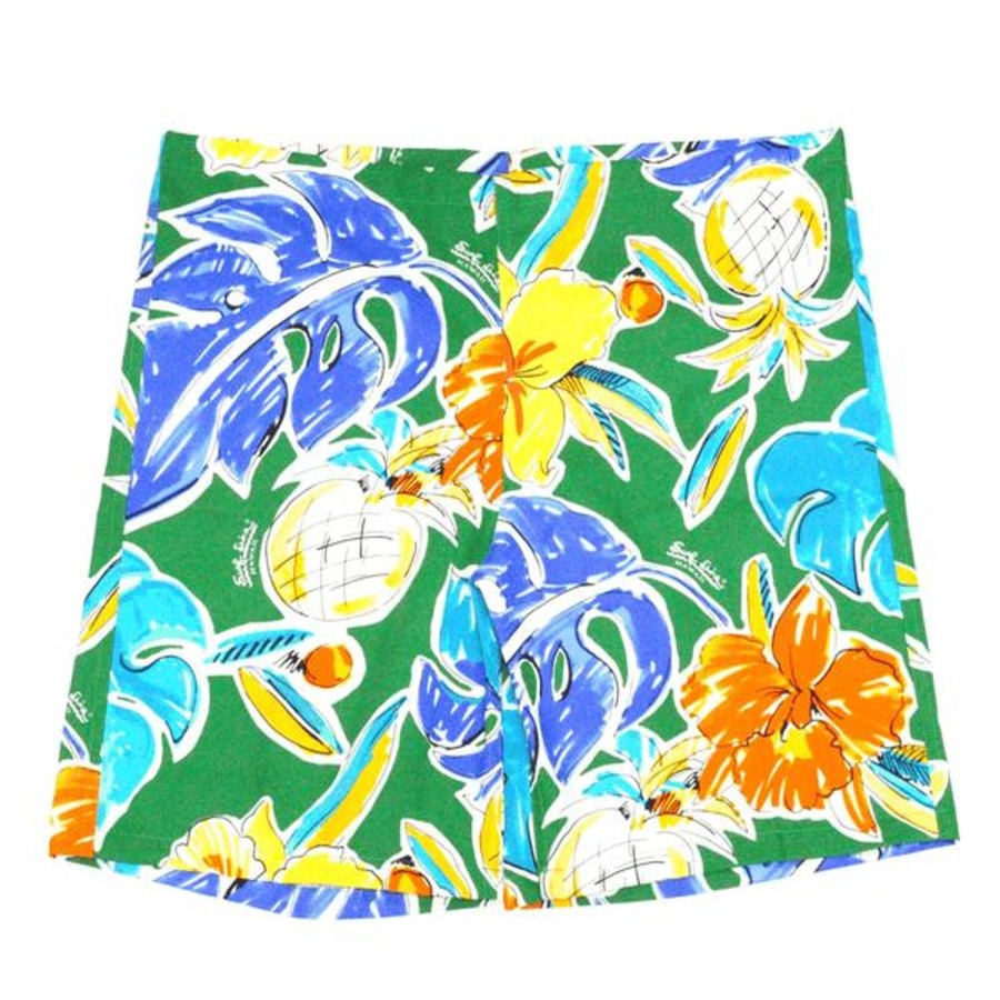 Men Jams World Shorts | Original Jams Shorts - Pineapple Hibiscus Green