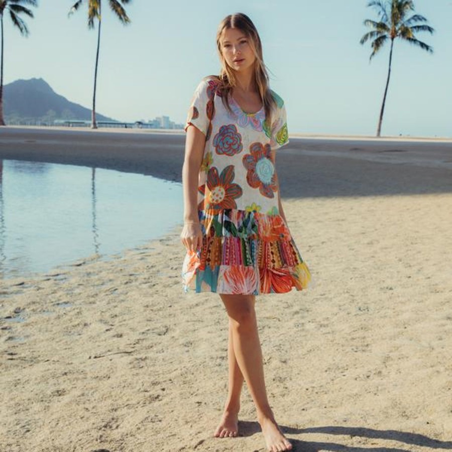 Women Jams World Beach Dresses | Hattie Dress - Gum Drop