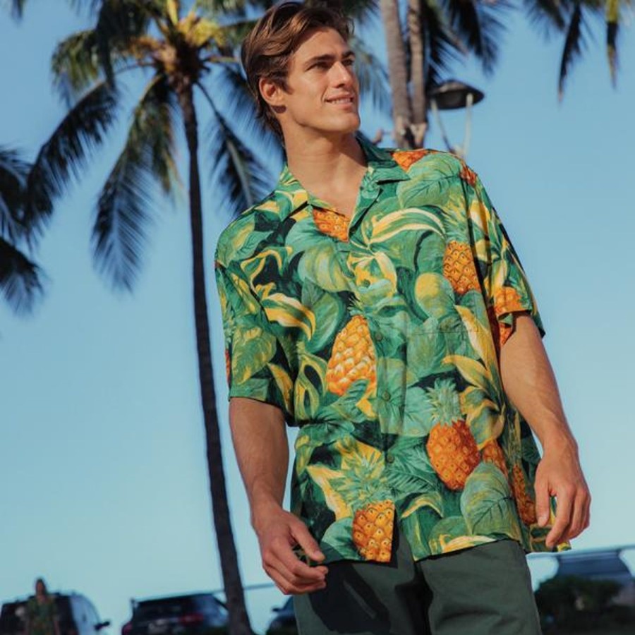 Men Jams World Retro Rayon Shirts | Men'S Retro Shirt - Pina Pa'Ina