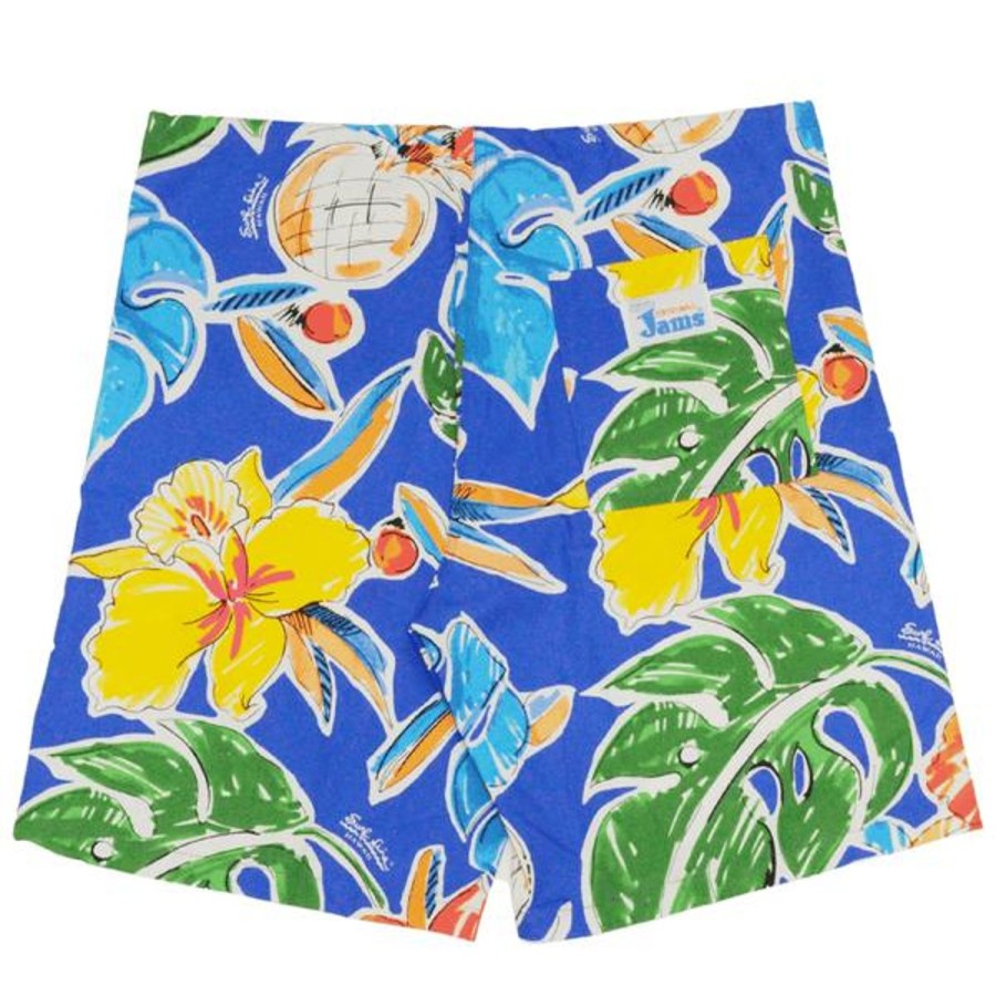 Men Jams World Shorts | Original Jams Shorts - Pineapple Hibiscus Blue