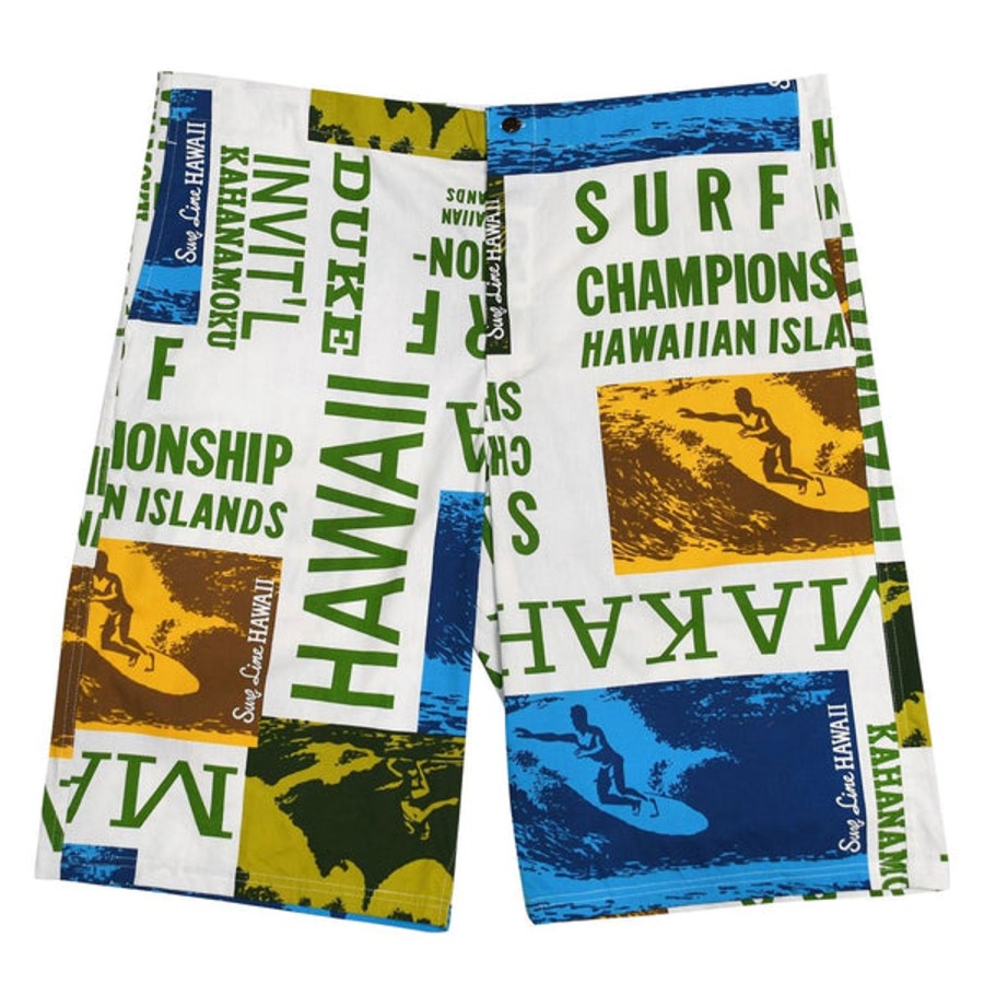 Men Jams World Shorts | Makaha Long Short - Surf Contest White