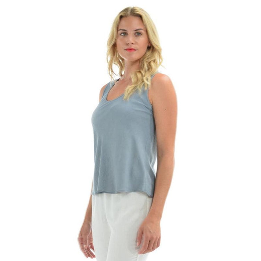 Women Jams World Tops | Solid Tank Top - Oyster