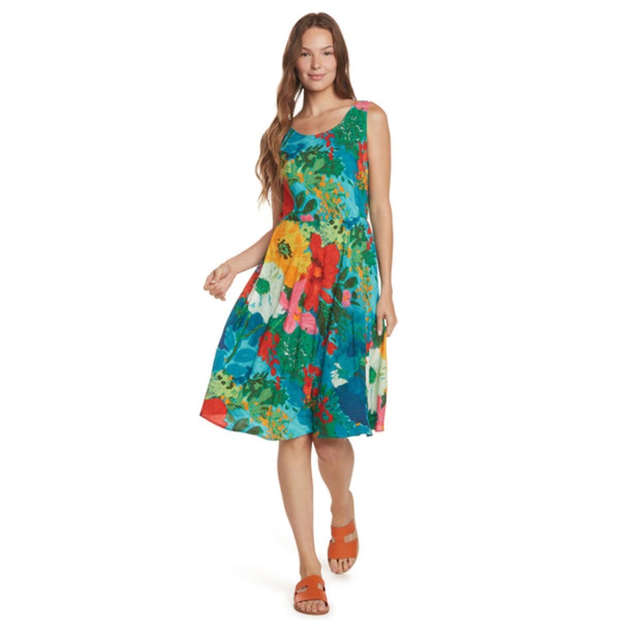 Women Jams World Beach Dresses | Natalie Dress - Blue Garden