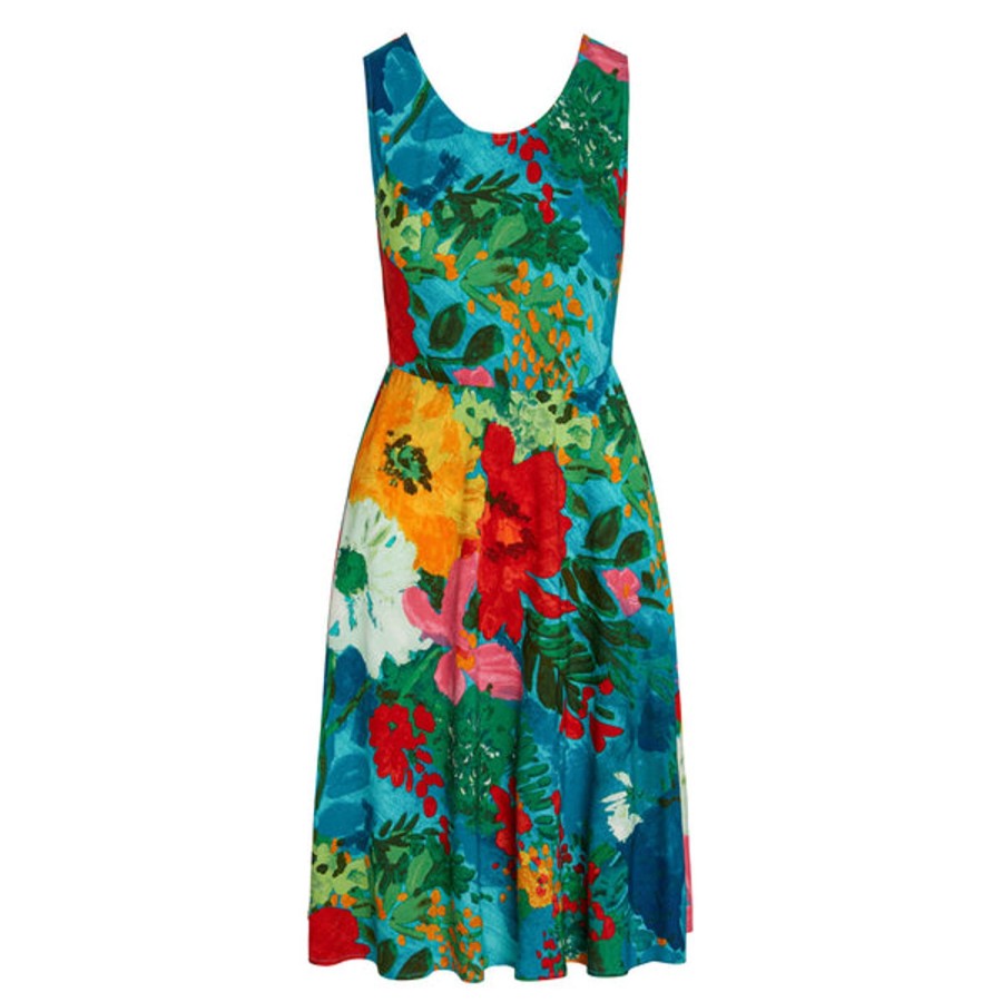 Women Jams World Beach Dresses | Natalie Dress - Blue Garden