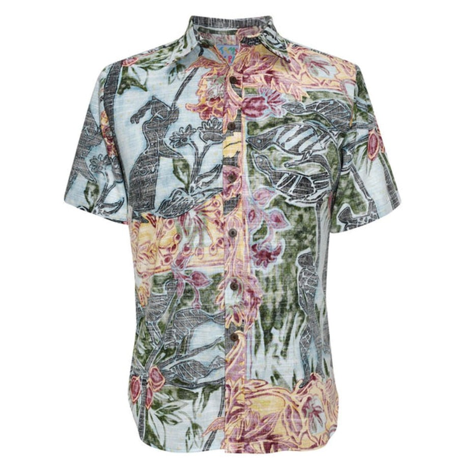 Men Jams World Cotton Shirts | Men'S Archival Collection Modern Fit - Eden Yukata Reversed