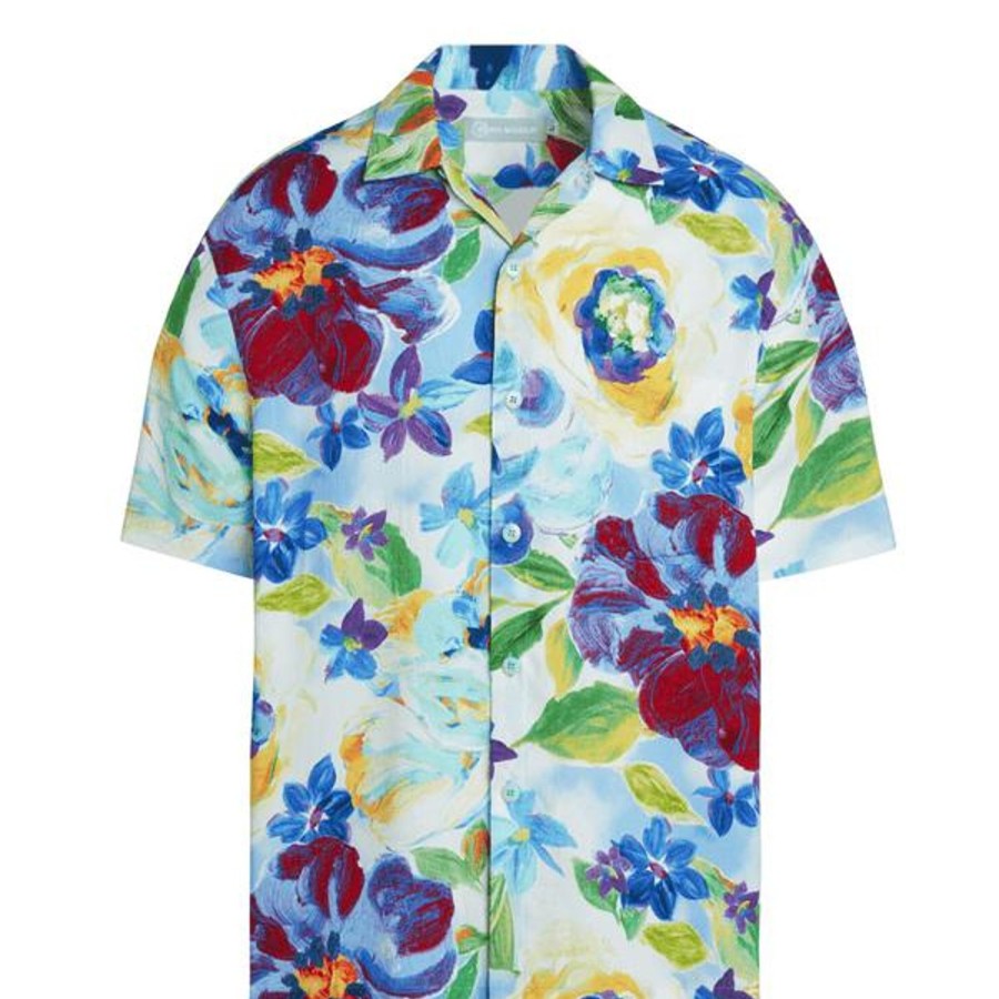 Men Jams World Retro Rayon Shirts | Men'S Retro Shirt - Moonlight Bliss