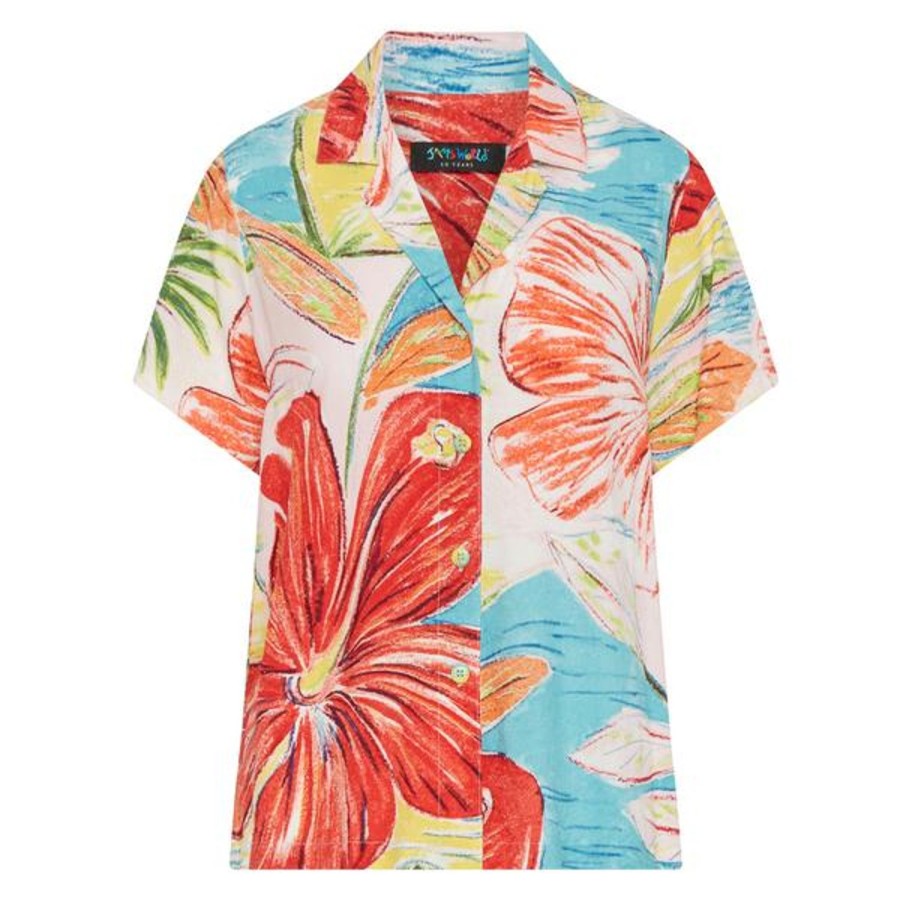 Women Jams World Print Top | Print Top - Island Bisc