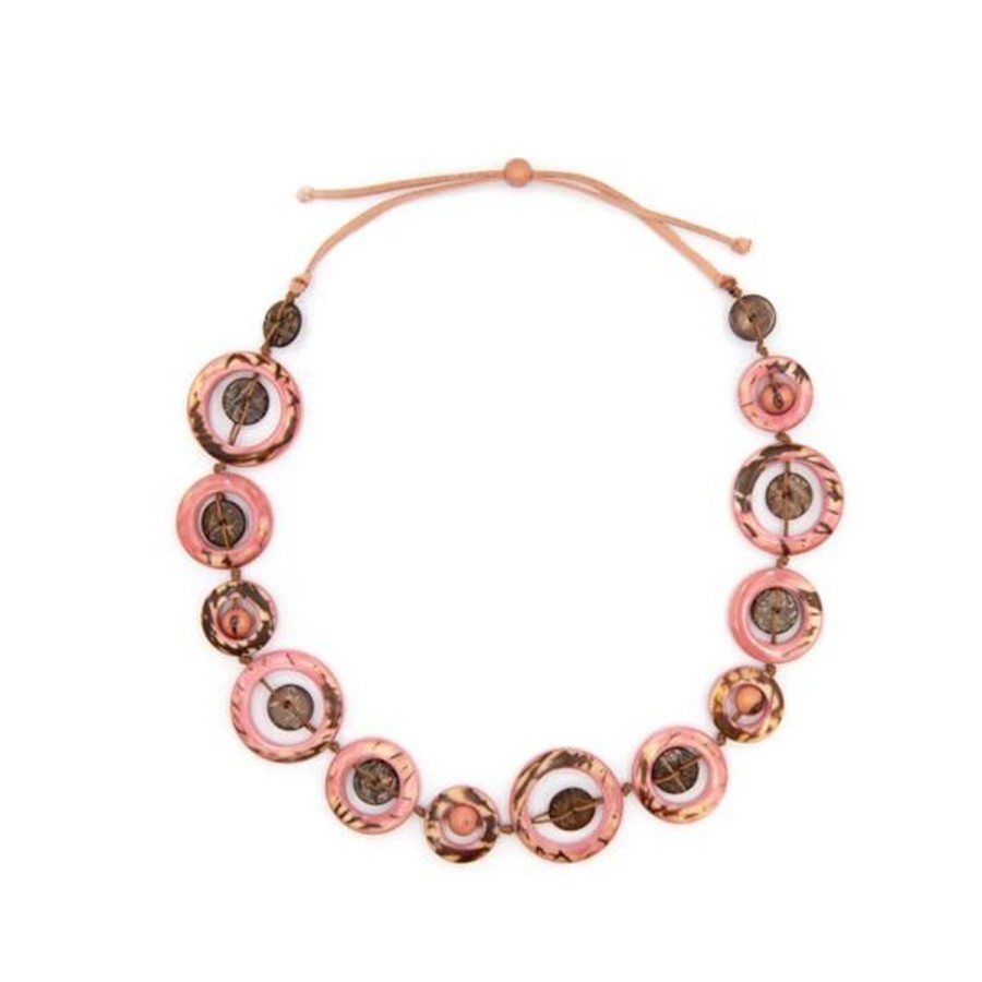 Women Jams World Jewelry | Tagua Nut Miranda Necklace - Rose