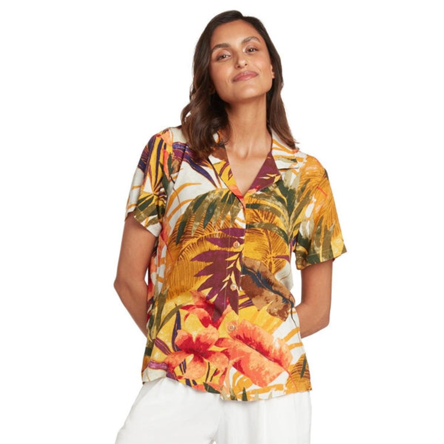 Women Jams World Print Top | Print Top - Amber Oasis