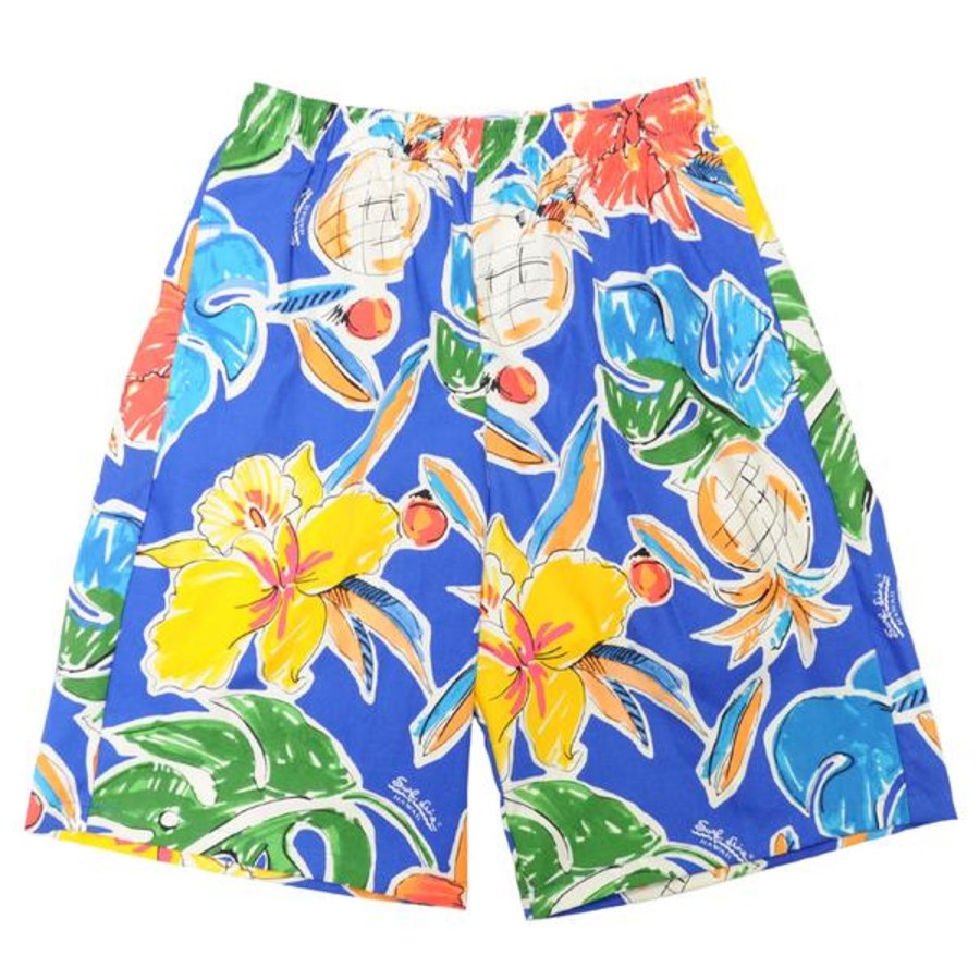 Men Jams World Shorts | Men'S Super Jams - Pineapple Hibiscus Blue