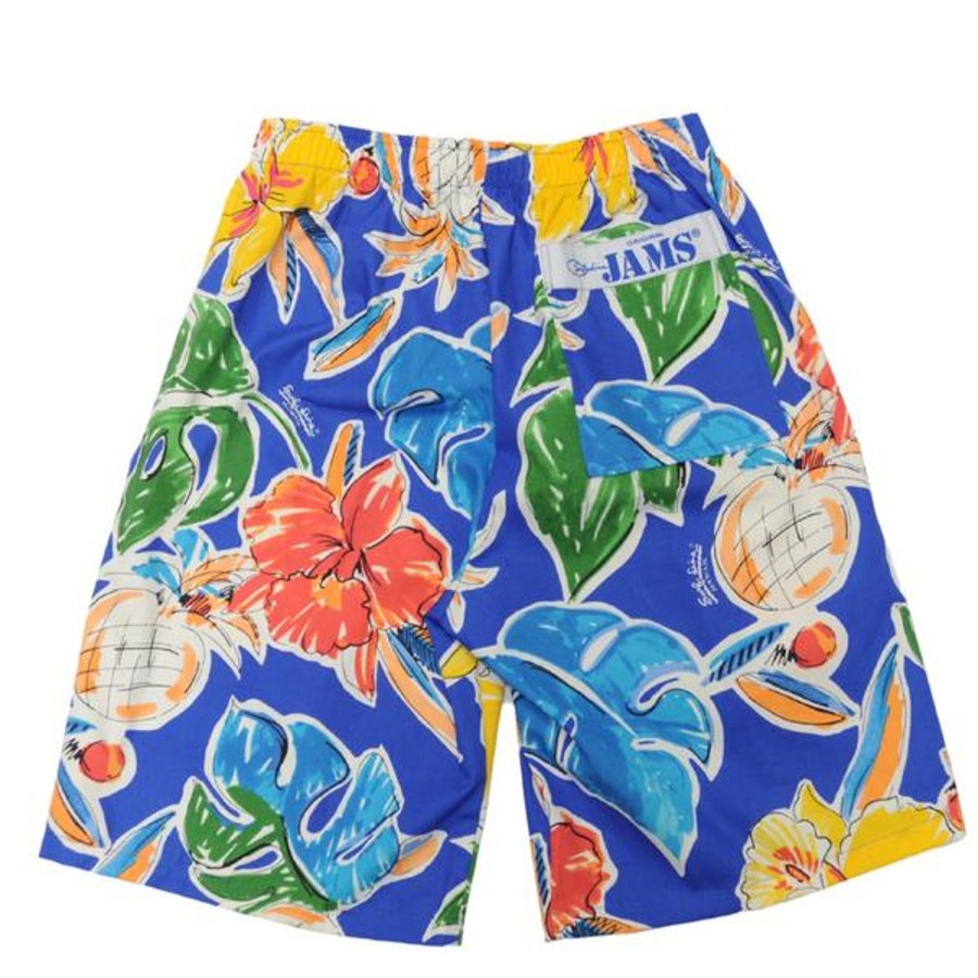 Men Jams World Shorts | Men'S Super Jams - Pineapple Hibiscus Blue