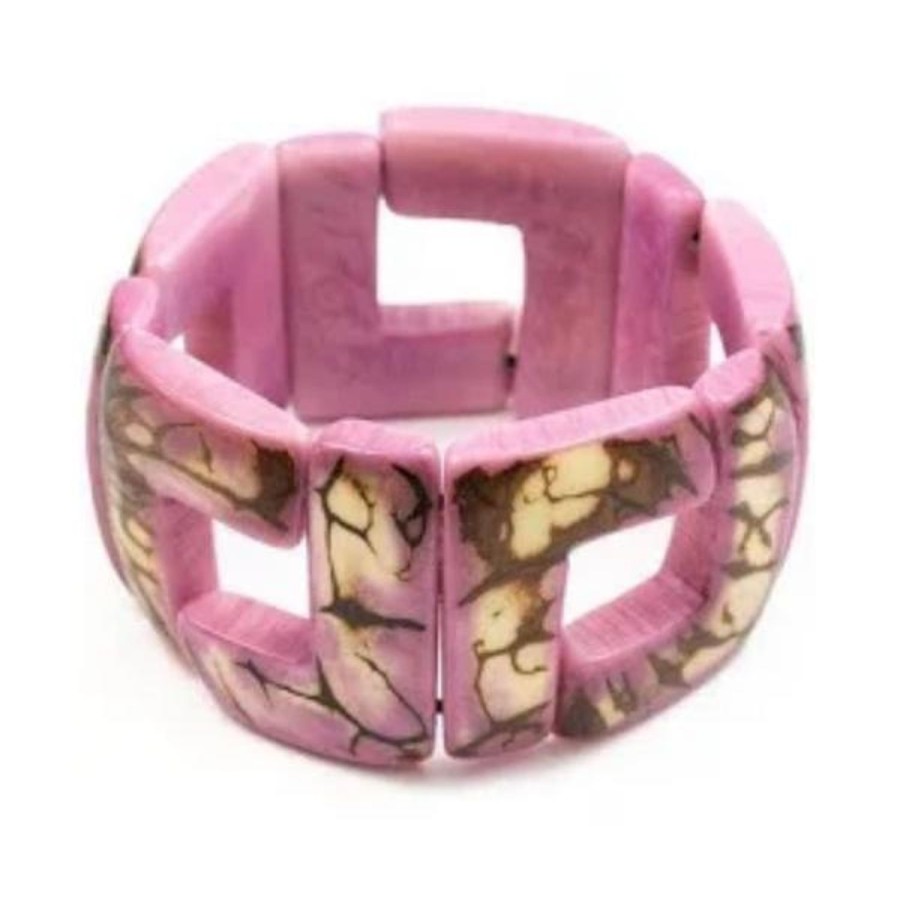 Women Jams World Jewelry | Tagua Nut Santiago Bracelet - Violet