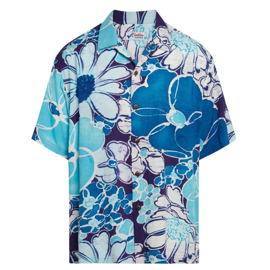 Men Jams World Retro Rayon Shirts | Men'S Retro Shirt - Cool Blue