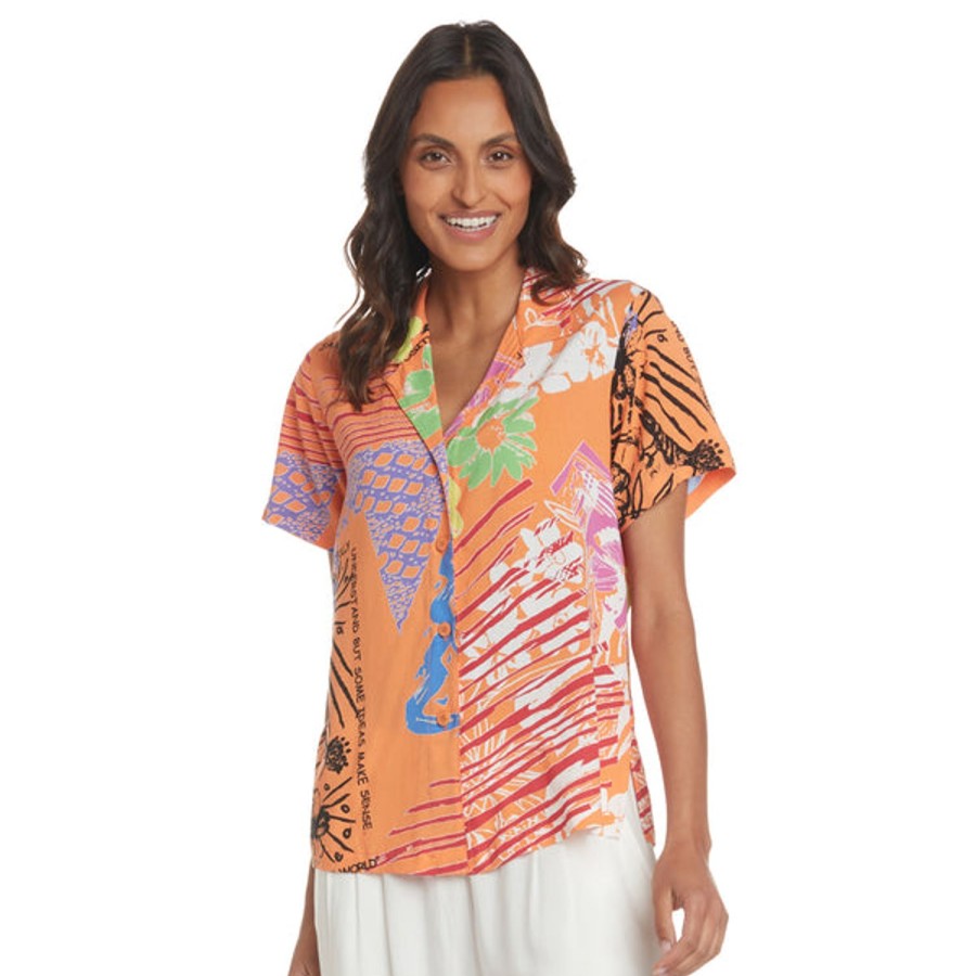 Women Jams World Print Top | Print Top - Farfalle