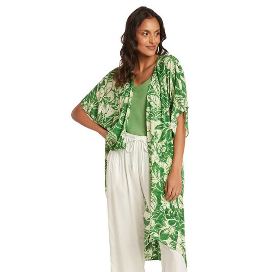 Women Jams World Kimono Jacket | Kimono Jacket - Koa Green