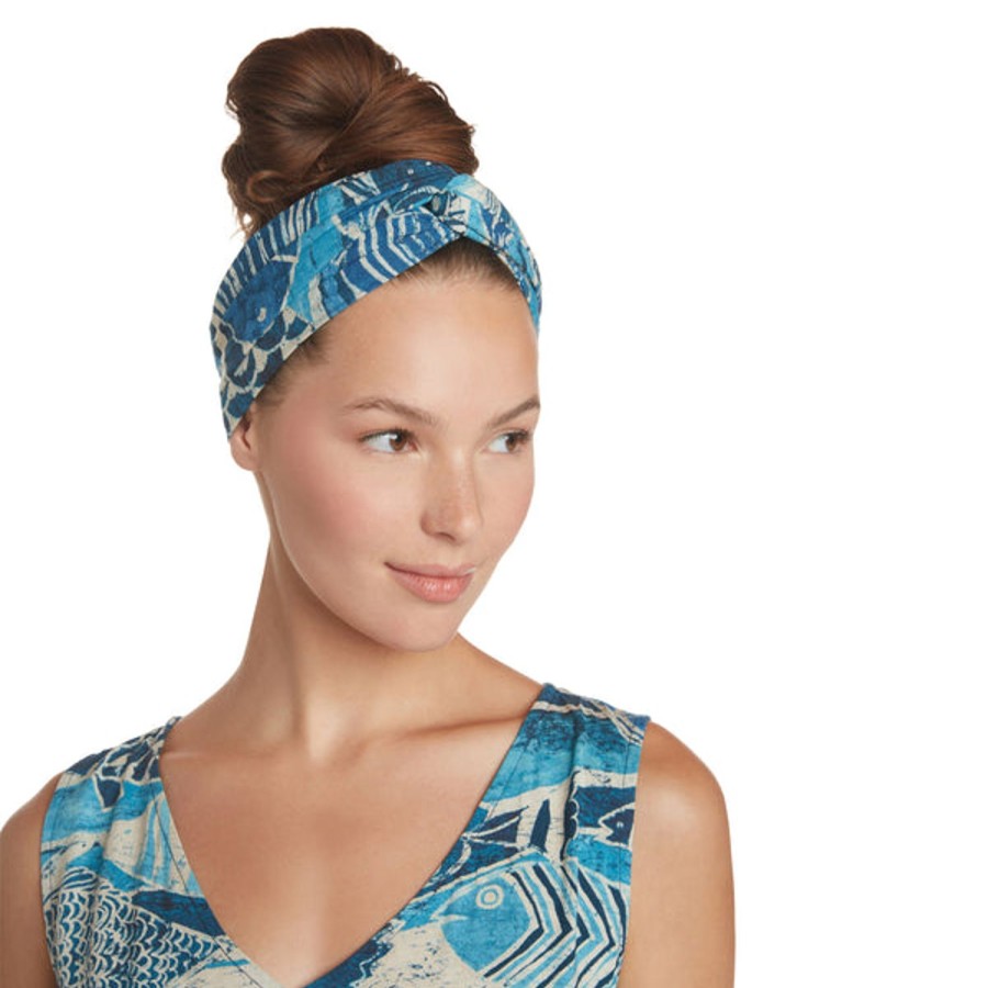 Women Jams World Scrunchies, Headwraps & Scarves | Headwrap - Rainbow Runner Denim