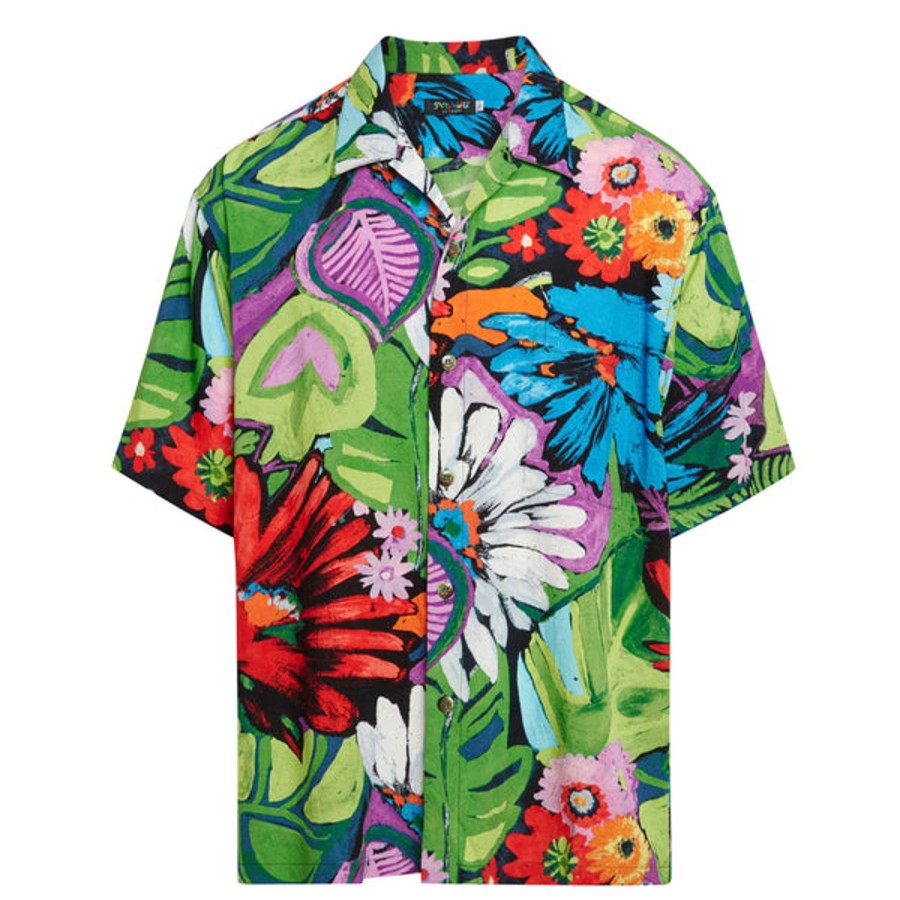 Men Jams World Retro Rayon Shirts | Men'S Retro Shirt - Flower Vibes