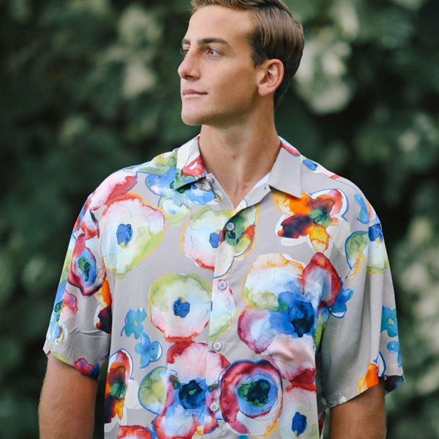 Men Jams World Retro Rayon Shirts | Men'S Retro Shirt - Mystic Pond