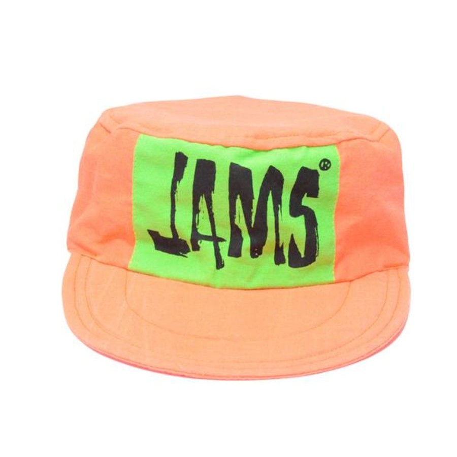 Women Jams World Jobbers | 1980'S Vintage Jobber Hat - Neon Orange