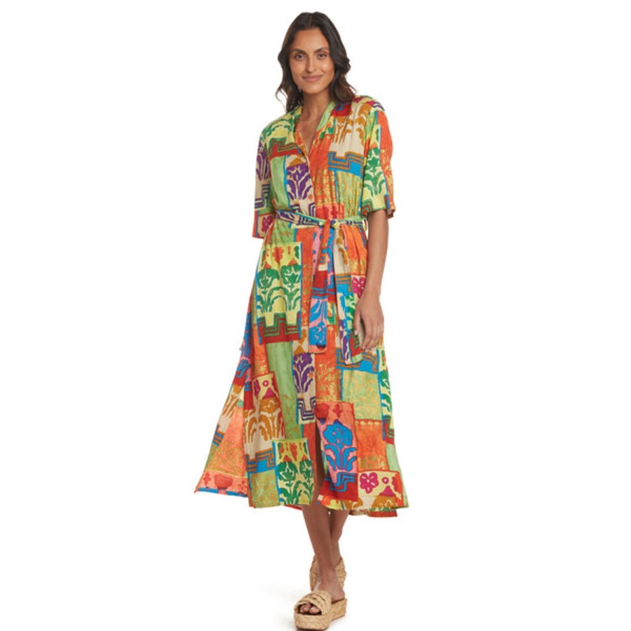 Women Jams World Beach Dresses | Button-Down Dress - Taj