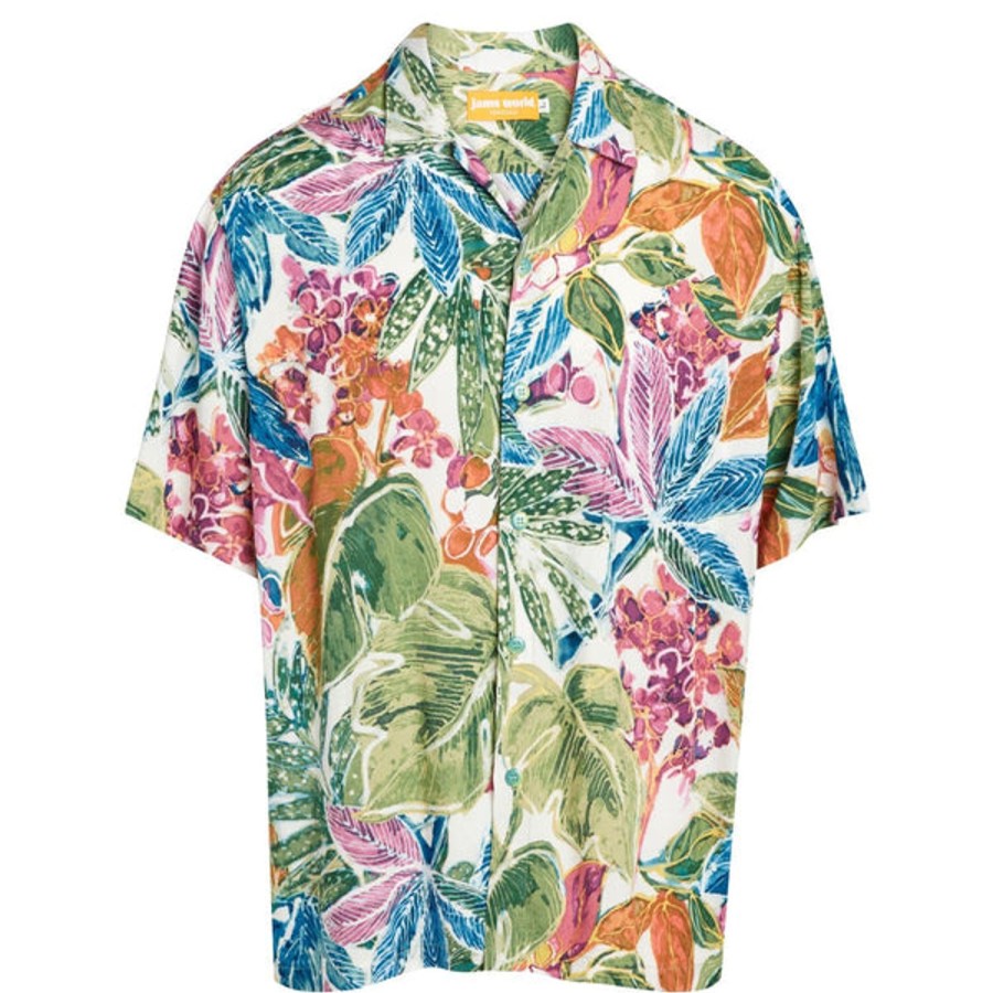 Men Jams World Retro Rayon Shirts | Men'S Retro Shirt - Joy Garden