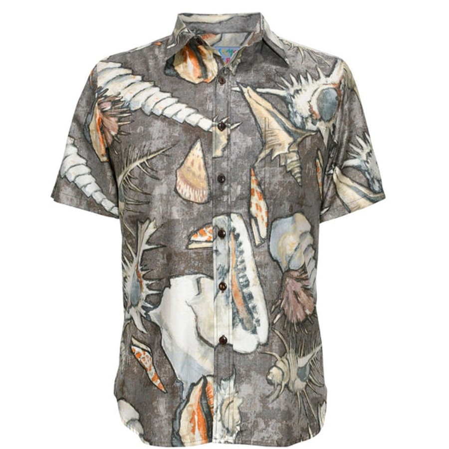 Men Jams World Cotton Shirts | Men'S Archival Collection Modern Fit Shirt - Seashore Mocha Reverse