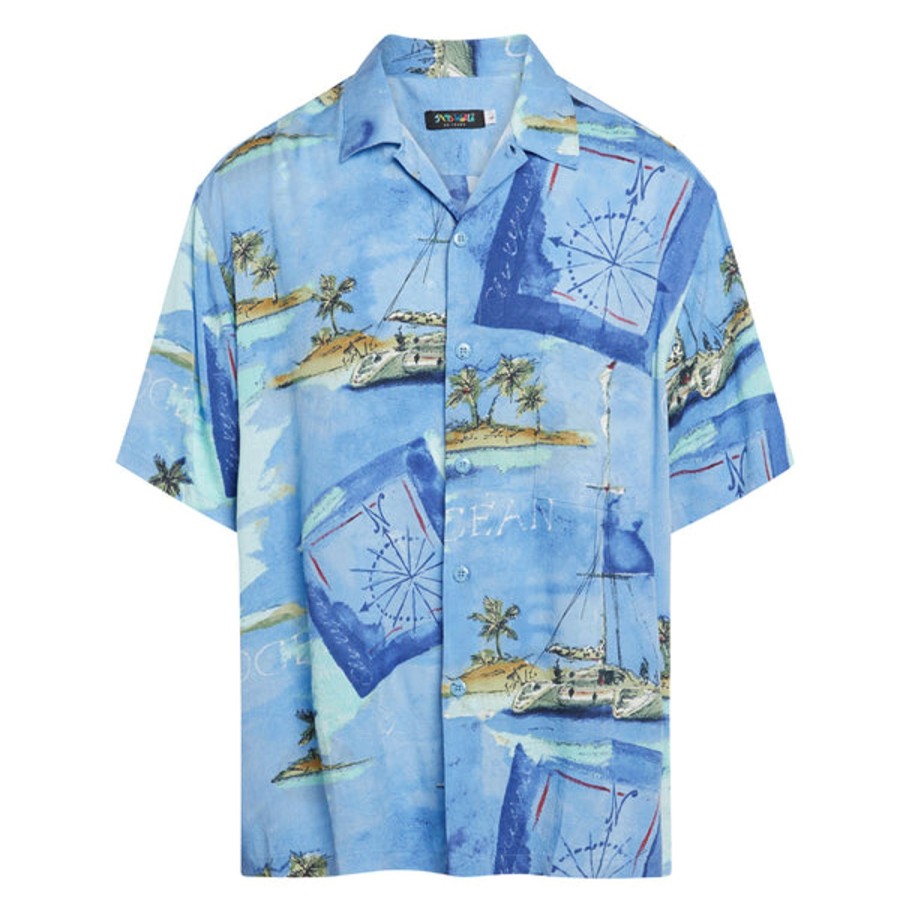 Men Jams World Retro Rayon Shirts | Men'S Retro Shirt - Catamaran