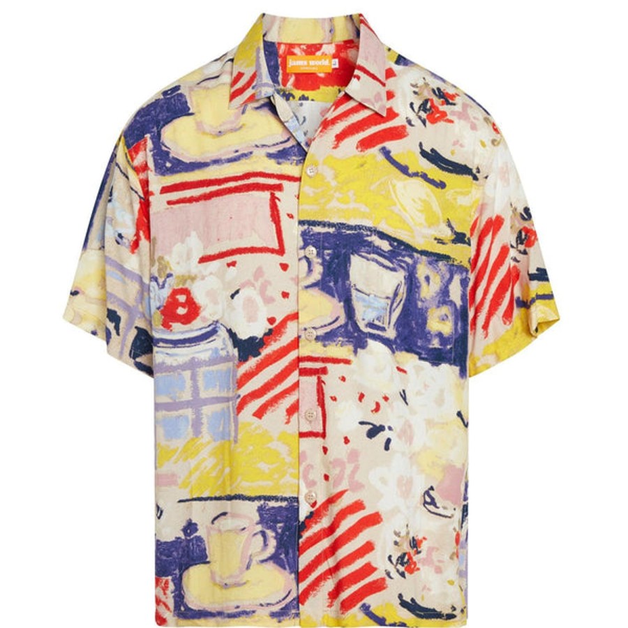 Men Jams World Retro Rayon Shirts | Men'S Retro Shirt - Bistro