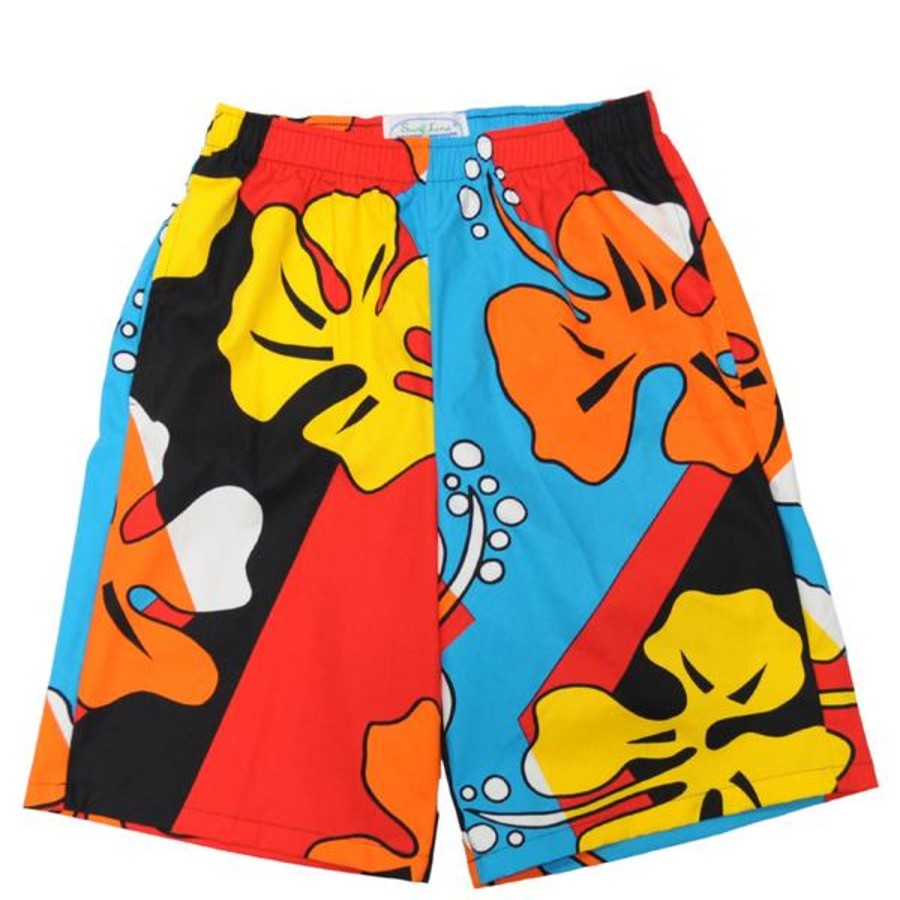 Men Jams World Shorts | Men'S Super Jams - Hibiscus Black