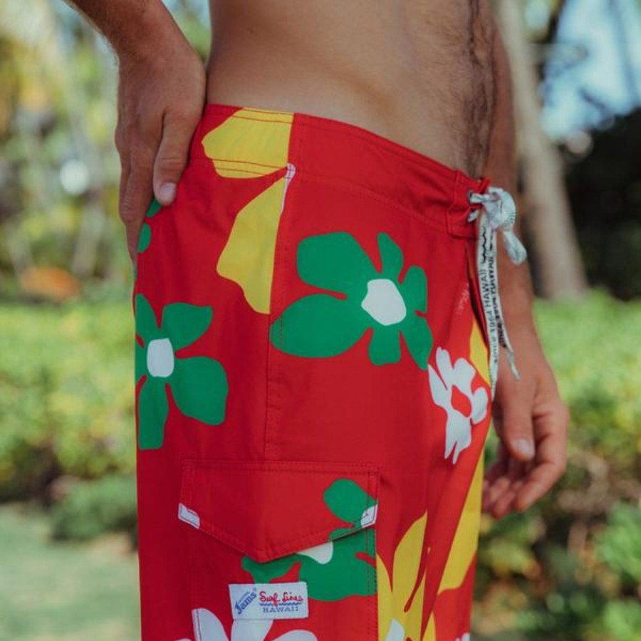 Men Jams World Classic Boardshorts | Men'S Classic Boardshort - Tradewinds Red