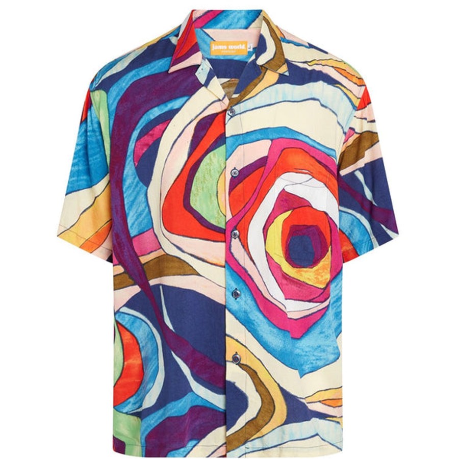 Men Jams World Retro Rayon Shirts | Men'S Retro Shirt - Chrome Rose