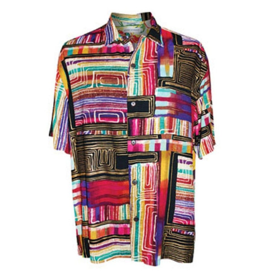 Men Jams World Retro Rayon Shirts | Men'S Retro Shirt - Cyberspace