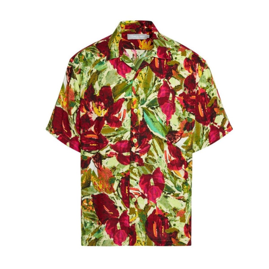 Men Jams World Retro Rayon Shirts | Men'S Retro Shirt - Anthurium