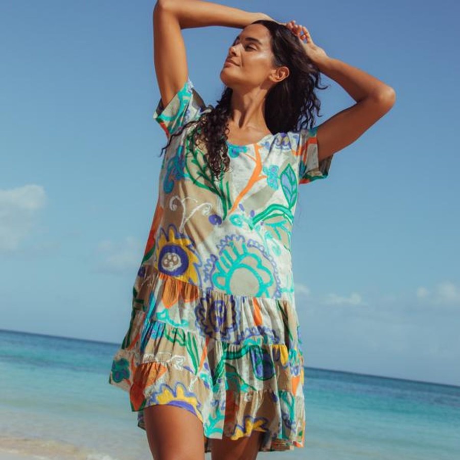 Women Jams World Beach Dresses | Hattie Dress - Country Flora