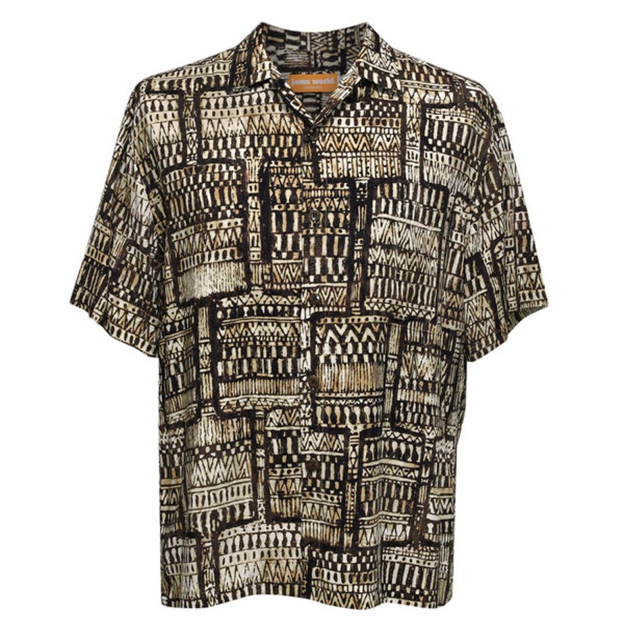 Men Jams World Retro Rayon Shirts | Men'S Retro Shirt - Kahili Brown