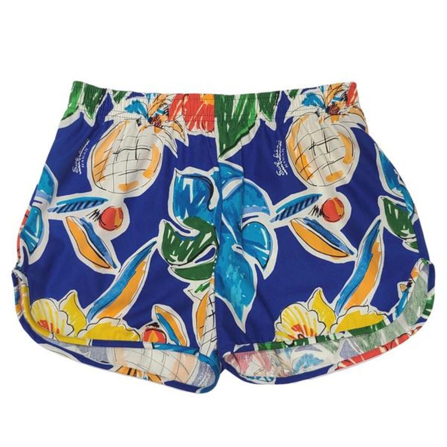 Women Jams World Cheeter Shorts | Cheeter Shorts - Pineapple Hibiscus Blue