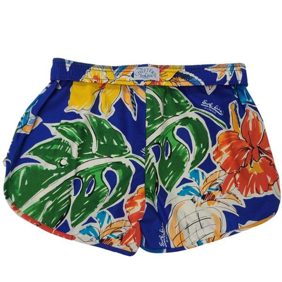 Women Jams World Cheeter Shorts | Cheeter Shorts - Pineapple Hibiscus Blue