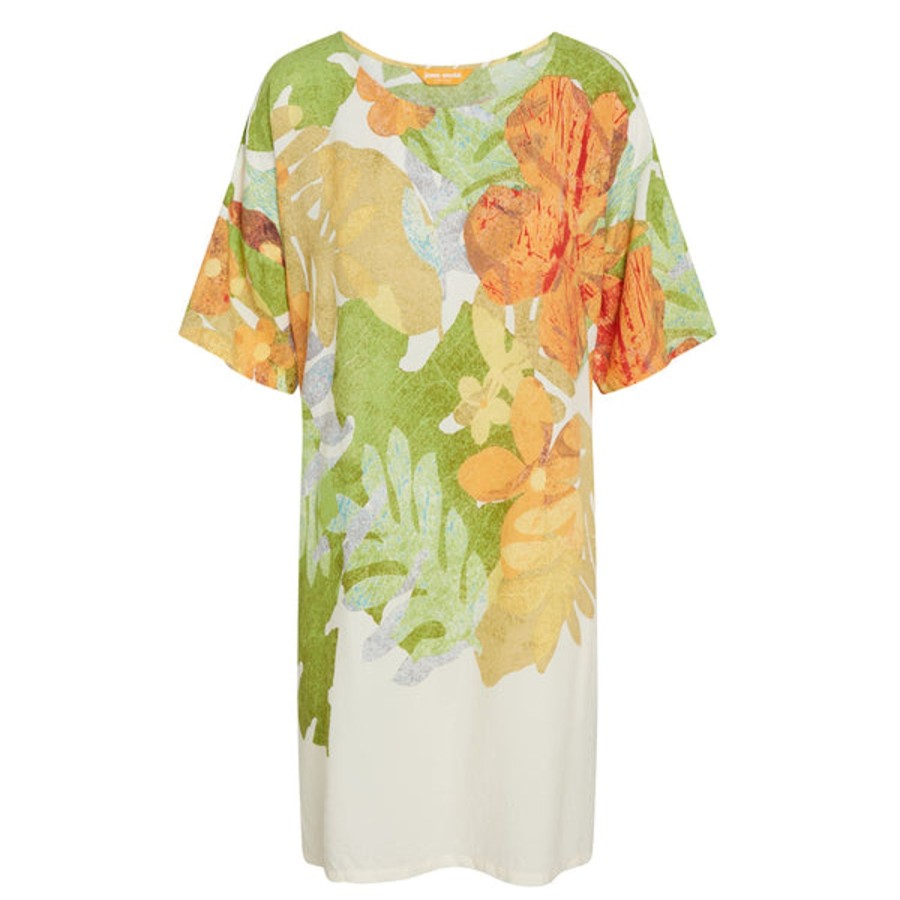 Women Jams World Beach Dresses | T-Shirt Dress - Kula White