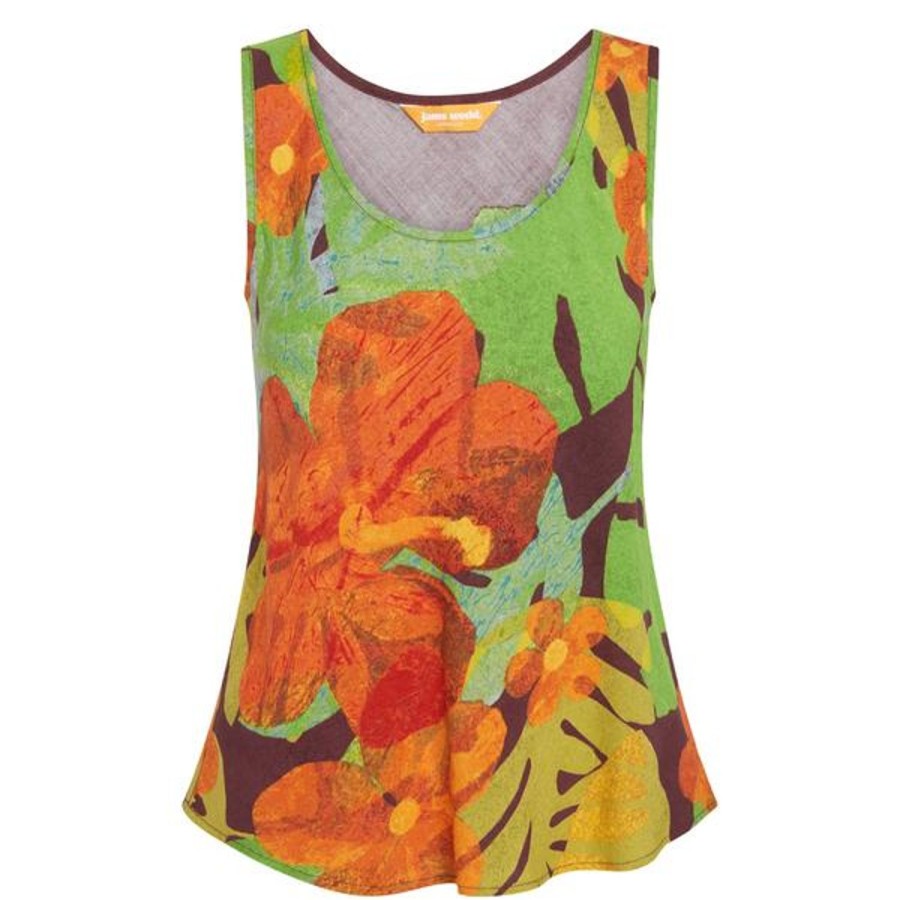 Women Jams World Tank Top | Print Tank - Kula Brown