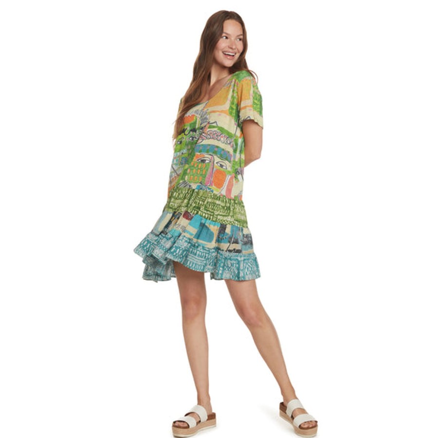 Women Jams World Beach Dresses | Hattie Dress - Visage Multi