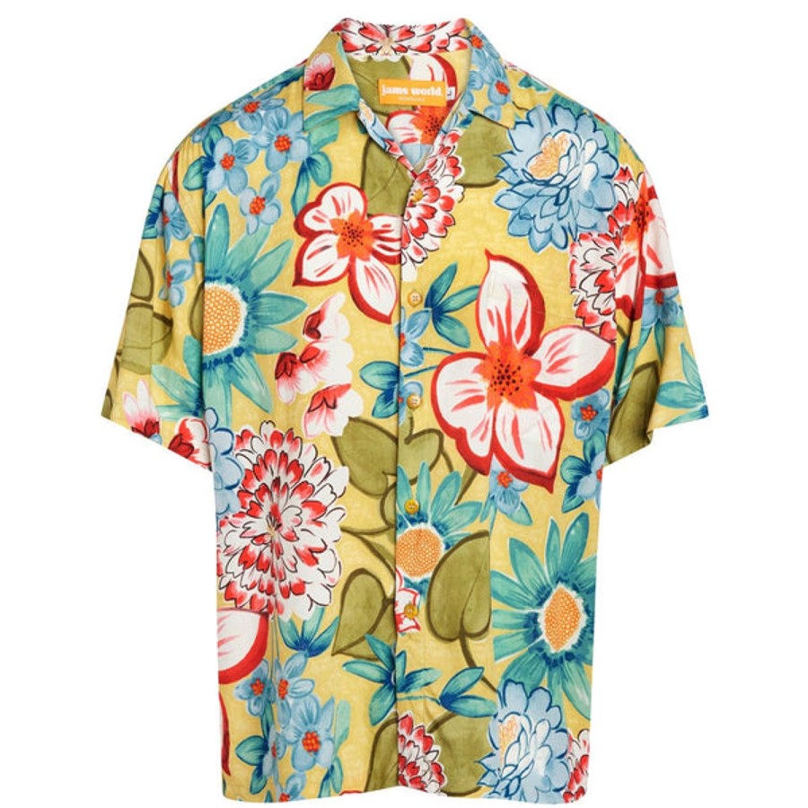 Men Jams World Retro Rayon Shirts | Men'S Retro Shirt - Riesling