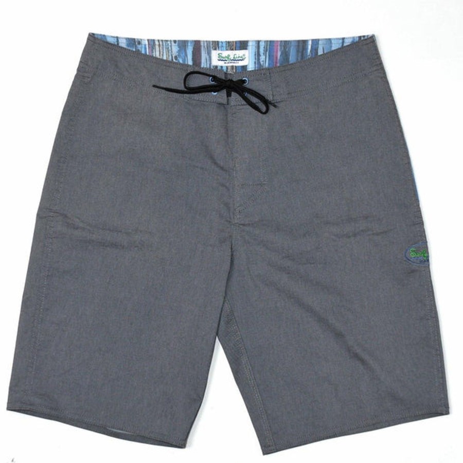 Men Jams World Classic Boardshorts | Men'S Classic Solid Boardshort - Black/Gray Trail Blazer